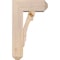 Ekena Millwork Olympic Craftsman Smooth Bracket w/ Offset Brace, Douglas Fir, 7 1/2"W x 18"D x 30"H BKT0806X18X30OLY04SDF - alternate 3